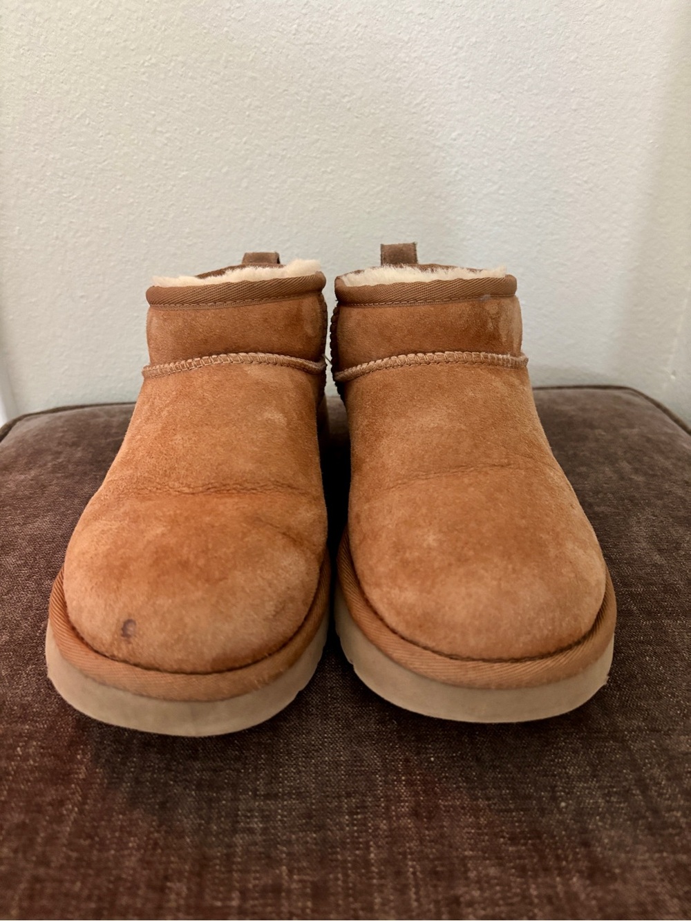 UGG ultra mini chestnut boots